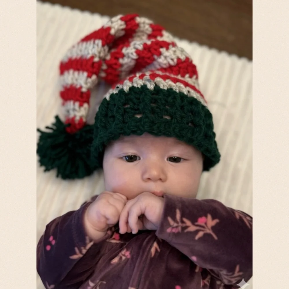 NWT Christmas Infant Elf Hat Sz 6-12 mos